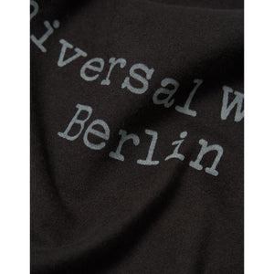 Universal Works Berlin Black UW Berlin Print Tee 30301BBS organic jersey