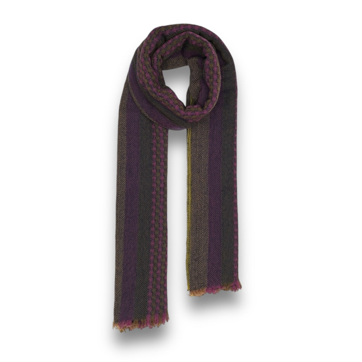 Lovat & Green Blanket Scarf Morricone purple