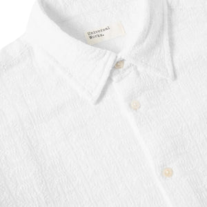 Universal Works Square Pocket Shirt P3075 Bobble Cotton white