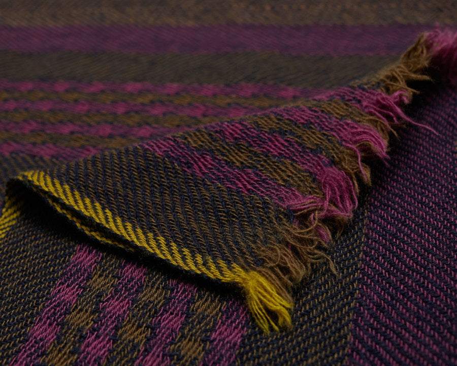 Lovat & Green Blanket Scarf Morricone purple