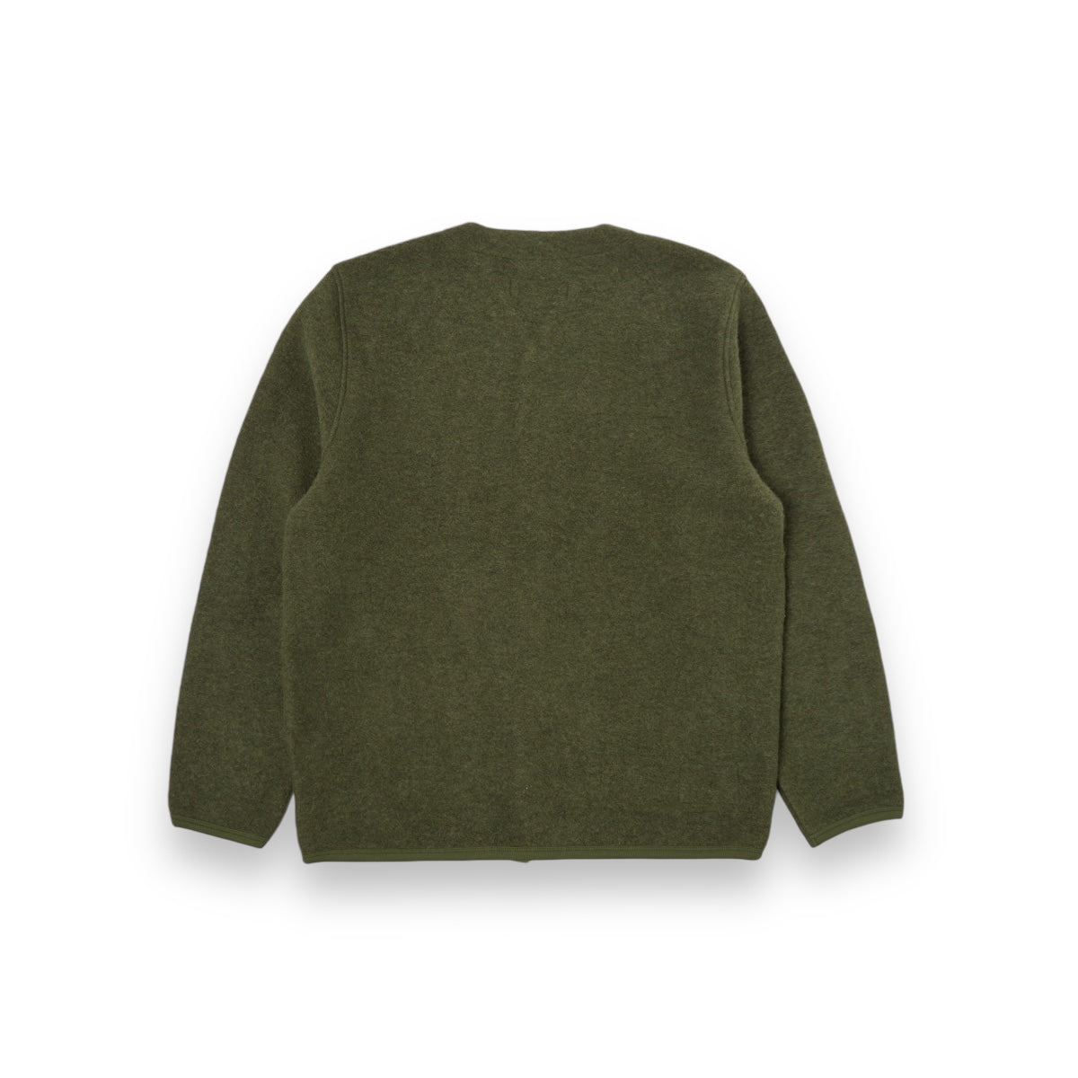 Universal Works Cardigan 31405 olive wool fleece