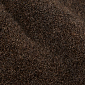 Universal Works David Cardigan 31458 brown alpaca knit