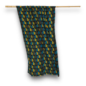 Lovat & Green Blanket Scarf Warhol mustard