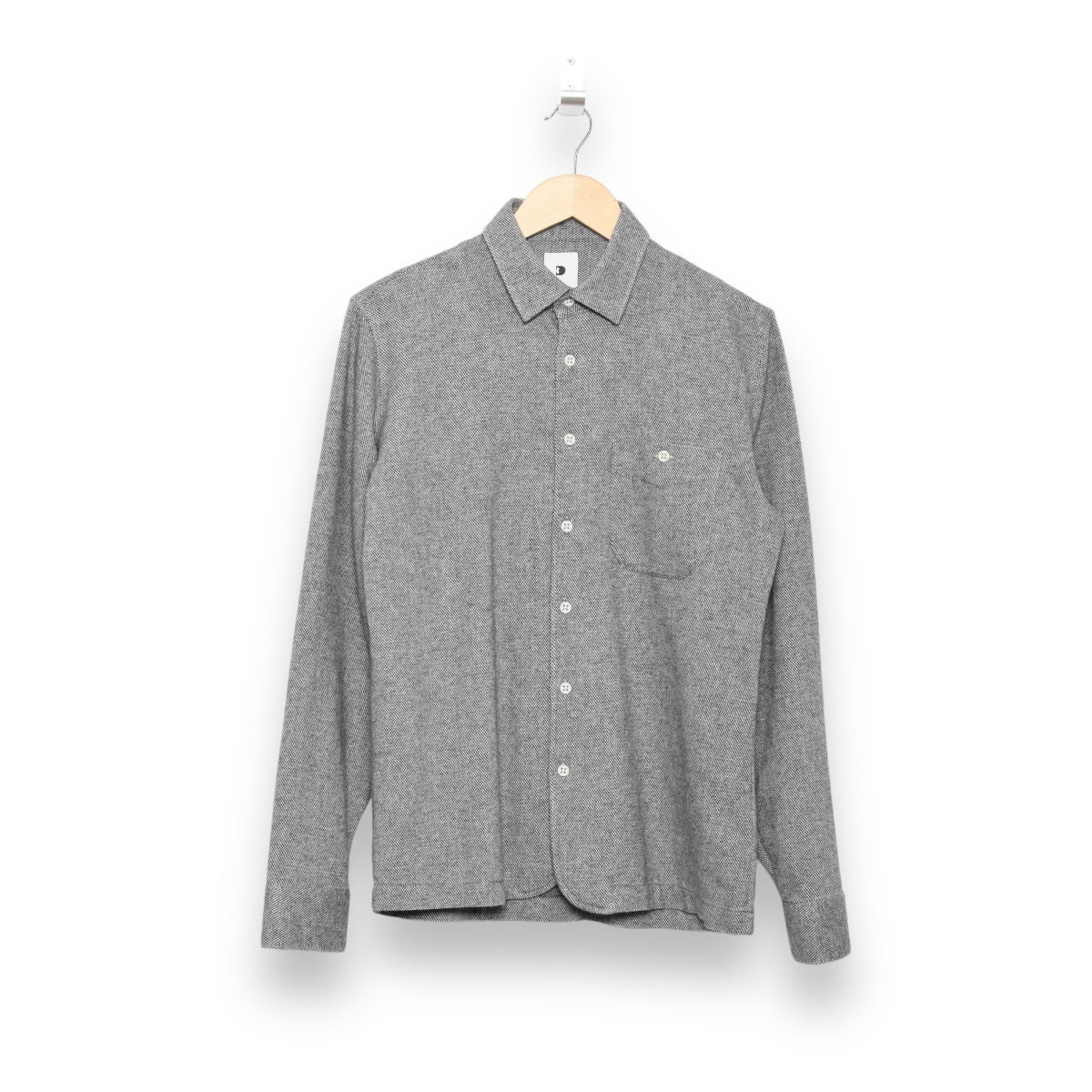 Delikatessen Strong Shirt D1615/IT87 micro rhombus off white grey flannel