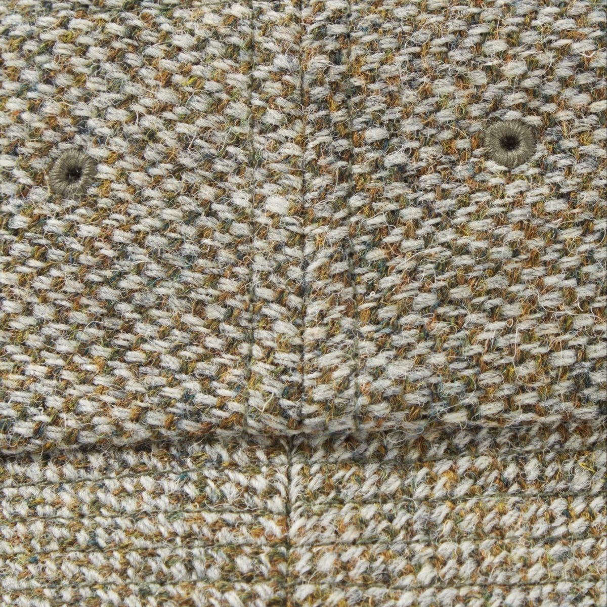 Universal Works Lewis Hat 31202 Harris Tweed weave olive