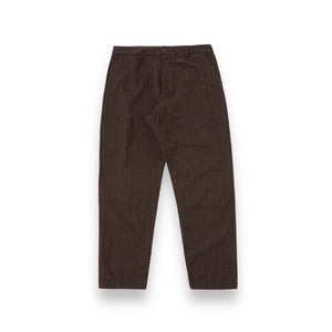 Universal Works Military Chino 31534 brown italian pinstripe