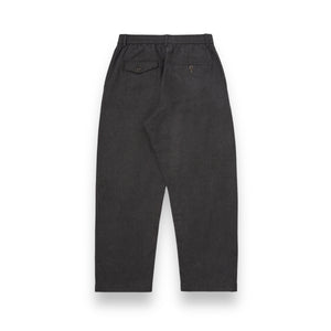 Universal Works Pleated Track Pant 31138 veta upcycled cotton charcoal