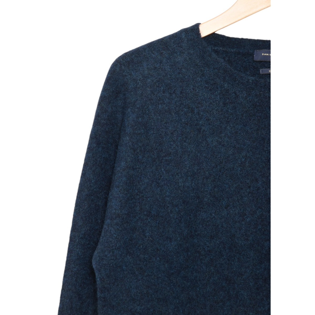 Daniele Fiesoli Raglan Crew Merino mix DF 0090 blue melange