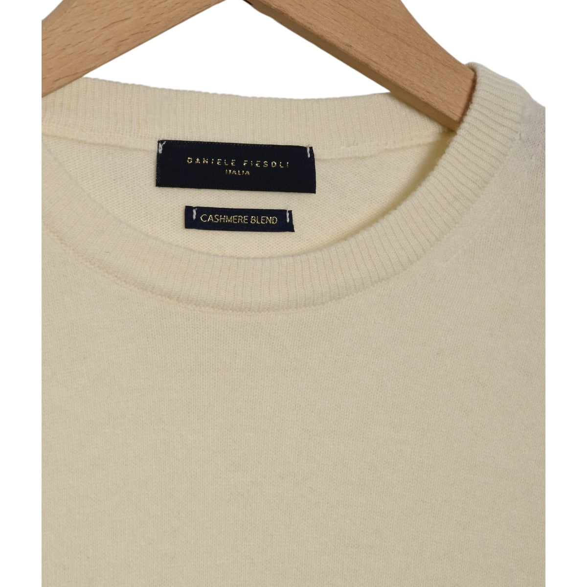 Daniele Fiesoli Wide Crewneck Merino/Cashmere DF 0030 cream