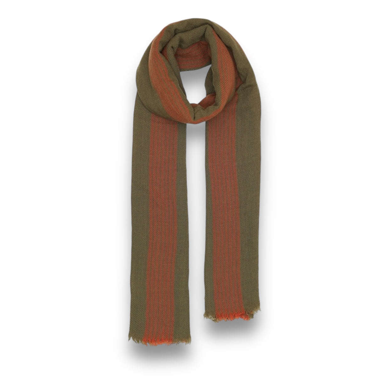 Lovat & Green Blanket Scarf Krall khaki